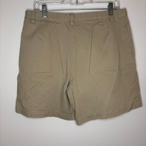 RALPH LAUREN SPORT Tan Shorts Womens 14 Chino Pockets Logo 100% Cotton Casual - Picture 2 of 7